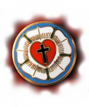 LUTHER LUTHERAN SYMBOL CHRISTIAN ENAMEL