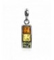 Sterling Silver Multicolor Amber Pendant