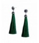 Womens Thread Tassel Earrings Rhinestones