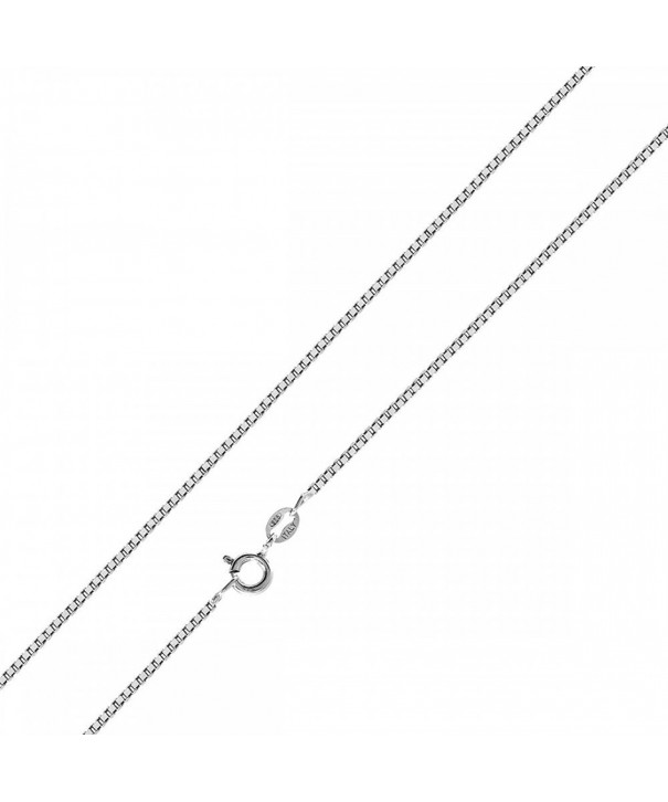 Sterling Silver Chain Necklace 0 8MM
