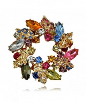 RichBest Crystal Fashion brooches Colorful