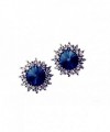MMJULY Fashion Rhinestone Earrings Jewelry