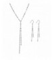 Sterling Silver Tassel Necklace Earrings