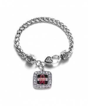 Awareness Classic Silver Crystal Bracelet