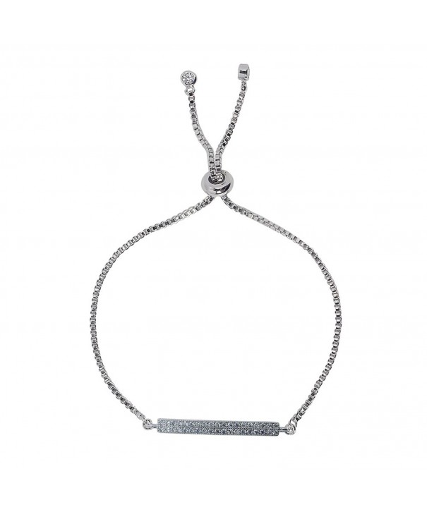 Classic Diamond Bracelet Adjustable - Silver-PR02 - CE1833W4AYE