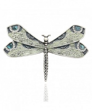 Silver Fashion Victorian Dragonfly Simulated