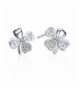 SBLING Rhodium Earrings Swarovski Crystals