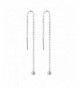 Amkaka Sterling Threader Earrings 3 5inch