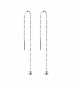 Amkaka Sterling Threader Earrings 3 5inch