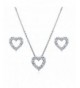 BERRICLE Sterling Zirconia Necklace Earrings