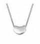 Sterling Silver Kidney Pendant Necklace