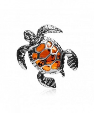 Sterling Silver Turtle Slider Pendant