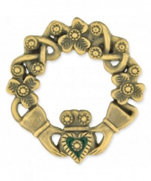 PinMarts Antique Bronze Claddagh Brooch