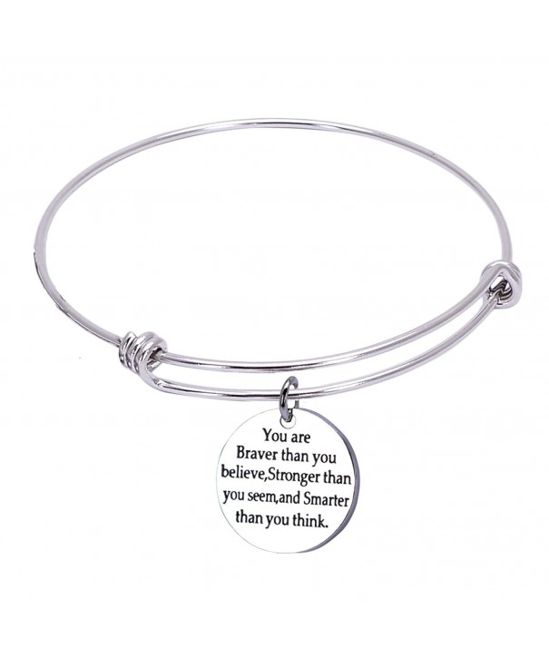 Inspirational Bracelets Stronger Stainless Adjustable