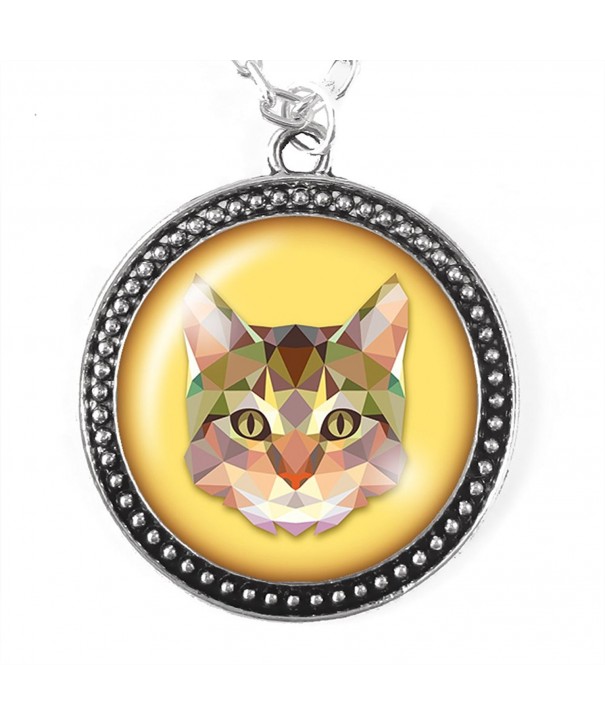 Sparkle NECK ABSTCAT MERCH Abstract Cat Necklace