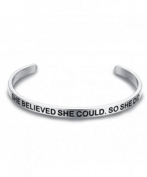 LAVUMO Believed Could Bracelet Inspirational