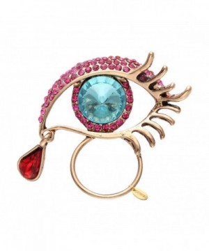 SENFAI Teardrop Brooches Rhinestone Magnetic