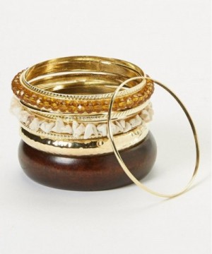 Lux Accessories Amber Bangle Bracelet