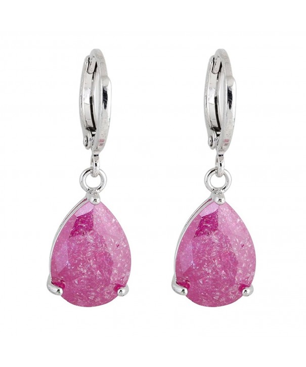 Exquisite Plated Eardrop Crystal Earring