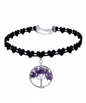 Amethyst Necklace Pendant Birthstone Necklaces