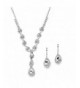 Mariell Sparkling Rhinestone Necklace Bridesmaids