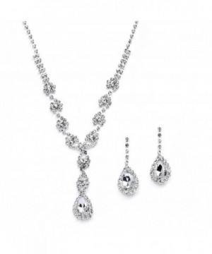 Mariell Sparkling Rhinestone Necklace Bridesmaids