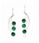 Dandelion Floating Malachite Sterling Earrings