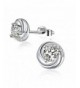 Earrings Exquisite Sterling Zirconia J Rose