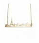 Art Attack Goldtone Cityscape Necklace