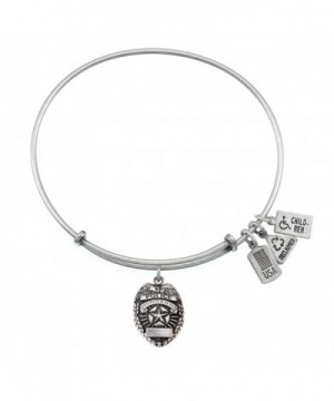 Wind Fire Police Silvertone Bangle