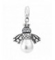 Sterling Silver Zirconia Seashell European