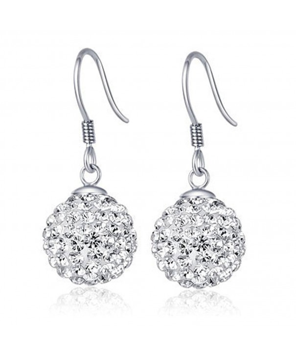 Chaomingzhen Sterling Silver Crystal Earring