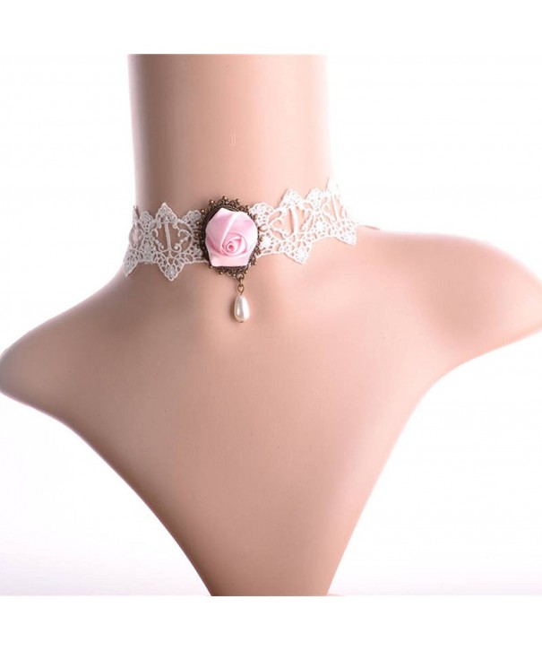 Charm L Grace Flower Pendant Necklace