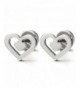 Stainless Steel Double Heart Earrings