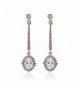 Zirconia Delicate Earrings Silver Yellow