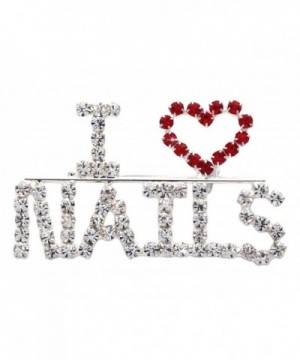 NAILS Heart Manicurist Brooch Jewelry