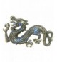 Faship Sapphire Crystal Dragon Brooch